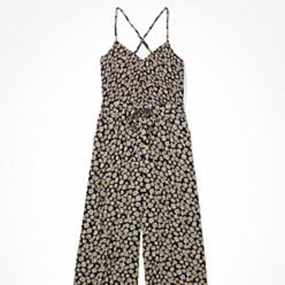American Eagle Daisy Print Jumpsuit - Picture 3 of 6